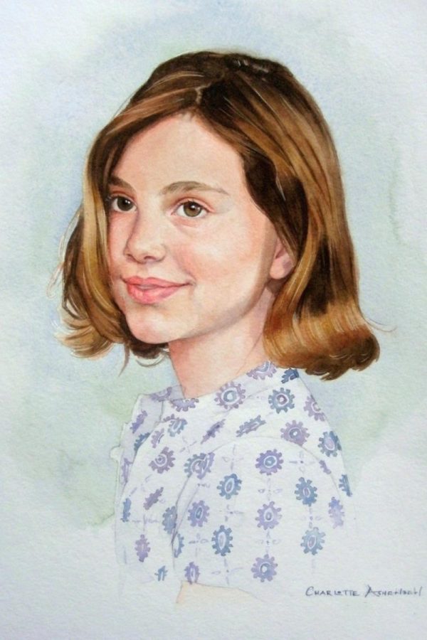Adults Portraits - Ella in watercolour