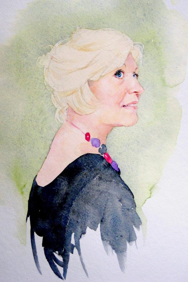 Adults Portraits - Gwenneth in watercolour