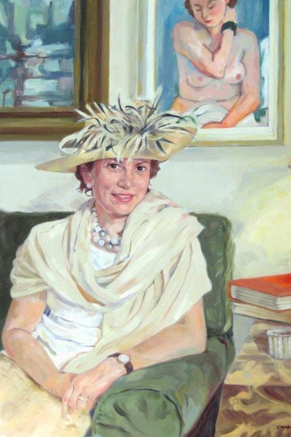 Adults Portraits - Mrs Etta Carnelli di Benedetti in oil