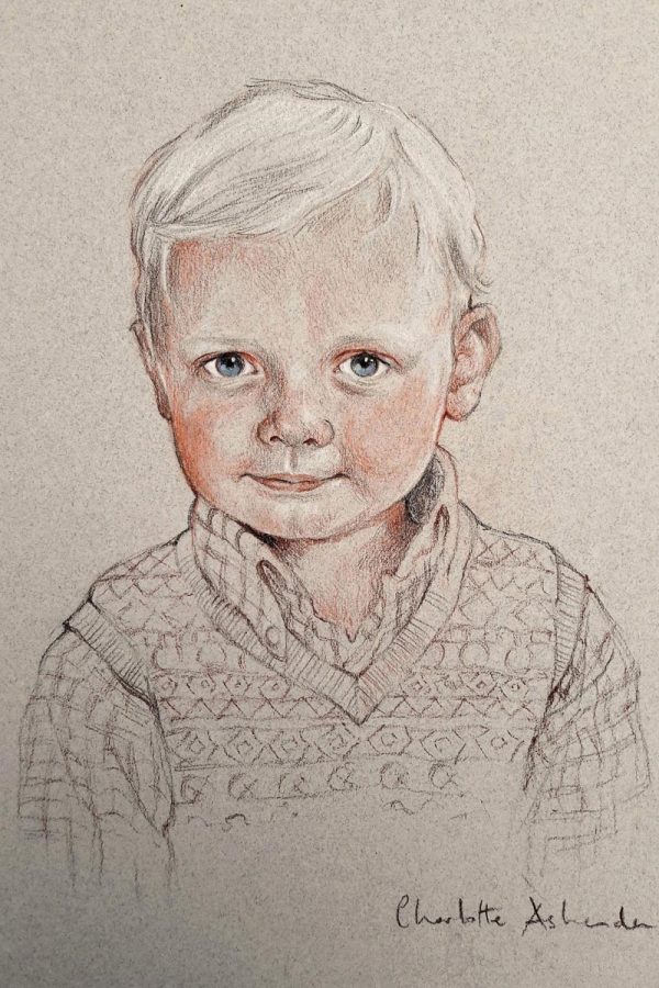 Conté Pencil Portraits - Bertie