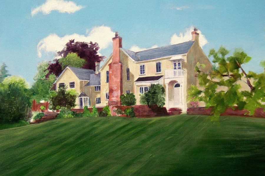 House Portrait Auton Dolwells in oil