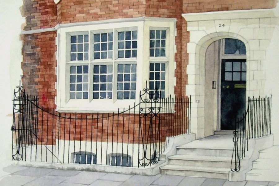 House Portrait Hornton Street in watercolour